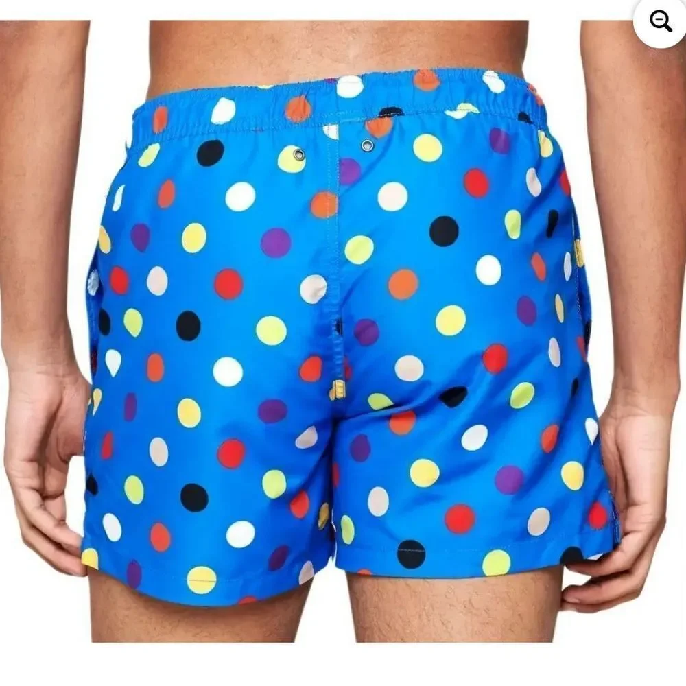 Happy Sox Colorful Polka Dot Swim Shorts. Size M new no tags.